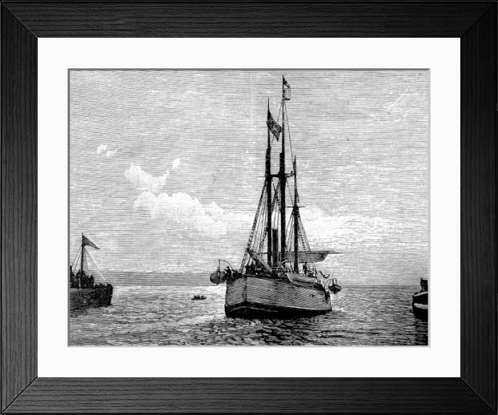 Framed Print : The Fram leaving Christiania, Norway, 1893 Framed Print : The Fram leaving Christiania, Norway, 1893