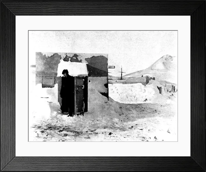 Framed Print : The Magnetic Hut, National Antarctic Expedition, 1902