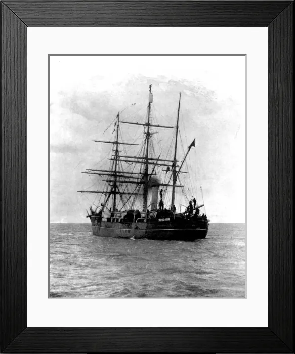 Framed Print : Polar Research Ship Discovery, 1901 Framed Print : Polar Research Ship Discovery, 1901