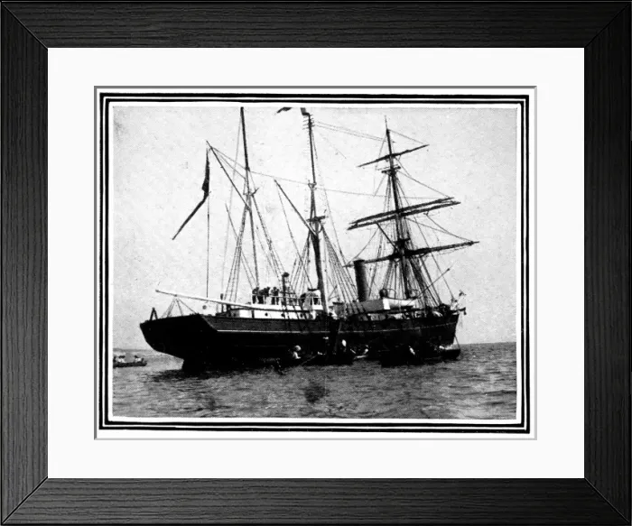 Framed Print : The Nimrod, Falmouth Harbour, 1909 Framed Print : The Nimrod, Falmouth Harbour, 1909