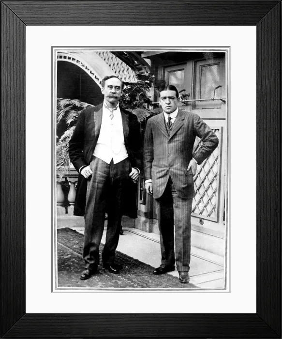 Framed Print : Robert E. Peary and Ernest Shackleton, New York, 1910