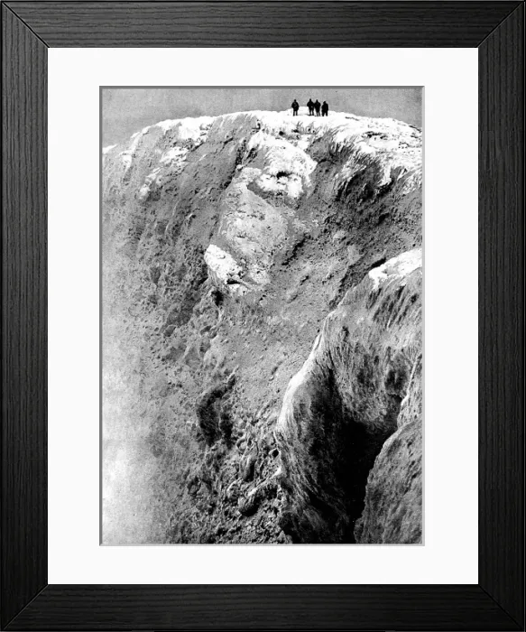 Framed Print : Polar Explorers on the summit of Mount Erebus, Antarctica, 1 Framed Print : Polar Explorers on the summit of Mount Erebus, Antarctica, 1