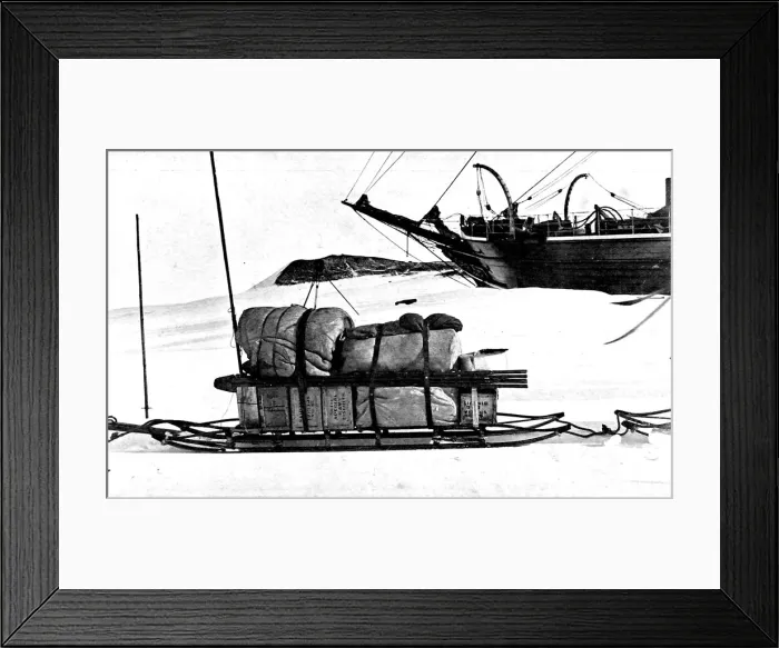 Framed Print : Antarctic Expedition Sledge, c. 1903 Framed Print : Antarctic Expedition Sledge, c. 1903