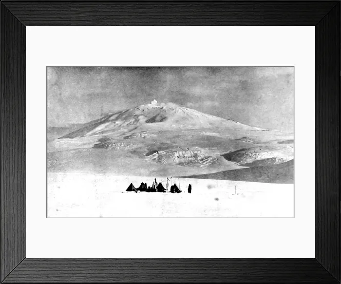 Framed Print : Mount Erebus, Antarctica, 1903 Framed Print : Mount Erebus, Antarctica, 1903