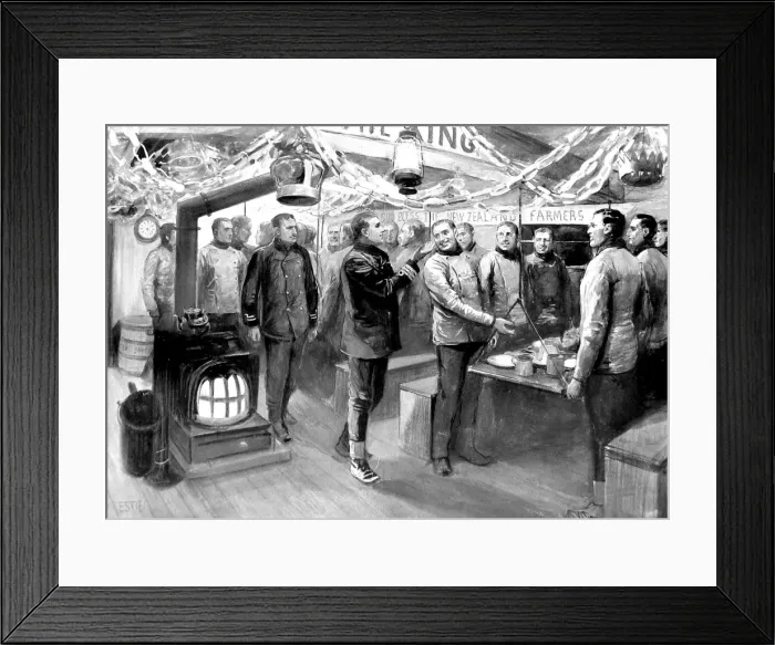 Framed Print : Midwinter Day Celebration, National Antarctic Expedition, 19