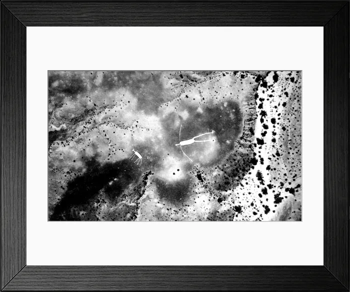 Framed Print : Giant Intaglio Pictographs, Californian Desert, 1932 Framed Print : Giant Intaglio Pictographs, Californian Desert, 1932