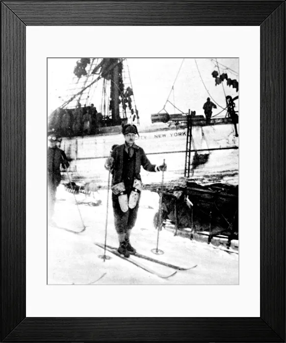 Framed Print : Rear-Admiral Richard Byrd, in the Antarctic, c. 1929