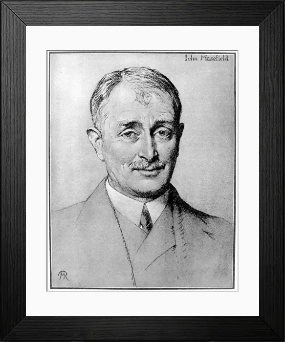 Framed Print : John Edward Masefield (1878-1967) Framed Print : John Edward Masefield (1878-1967)