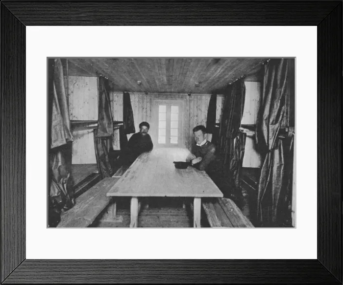 Framed Print : The Interior of the Amundsen Antarctic Expeditions Winter Q