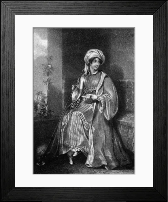 Framed Print : Lady Hester Stanhope (1776-1839) Framed Print : Lady Hester Stanhope (1776-1839)