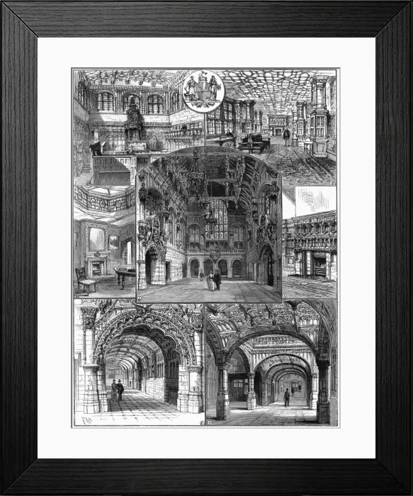 Framed Print : Interior of the Victoria Law Courts, Birmingham, 1891 Framed Print : Interior of the Victoria Law Courts, Birmingham, 1891