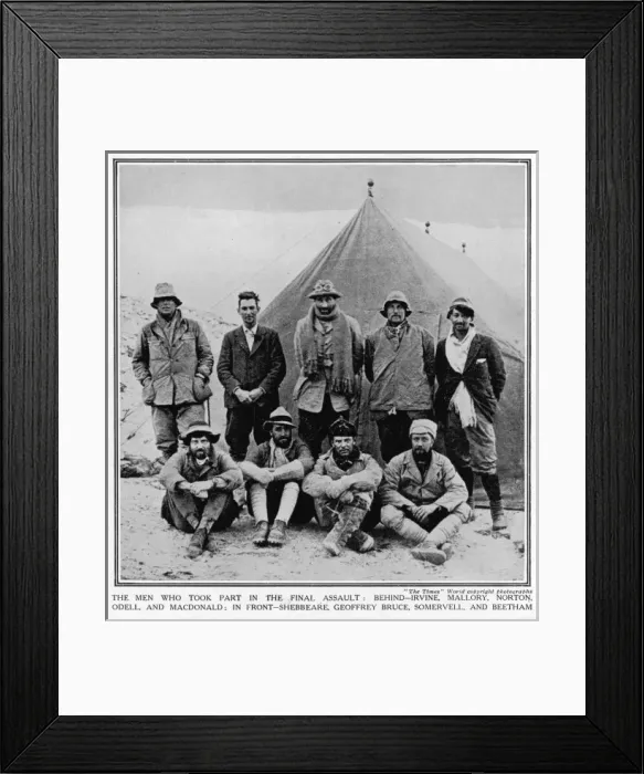 Framed Print : The Men of the 1924 Everest Expedition Framed Print : The Men of the 1924 Everest Expedition