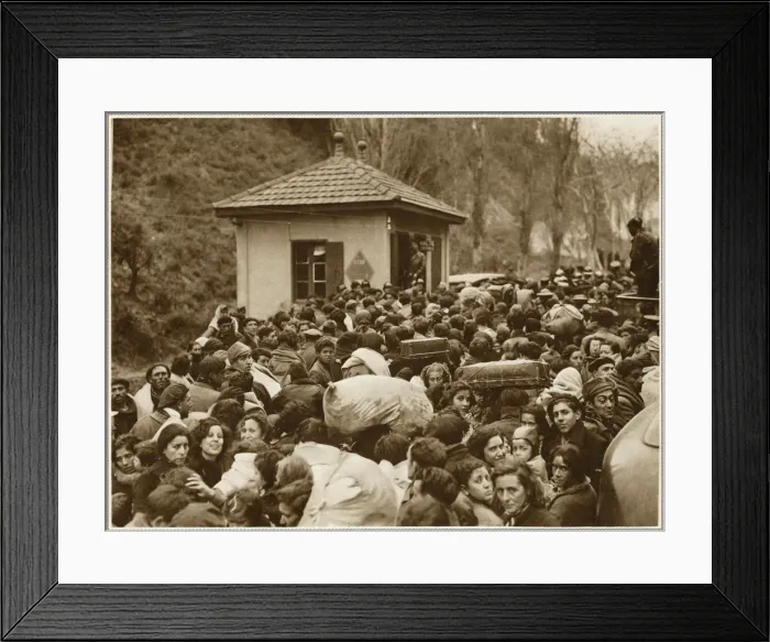 Framed Print : Spanish Republican Refugees heading for the French Border, 1 Framed Print : Spanish Republican Refugees heading for the French Border, 1