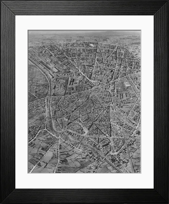 Framed Print : Aerial View of Madrid, 1936 Framed Print : Aerial View of Madrid, 1936