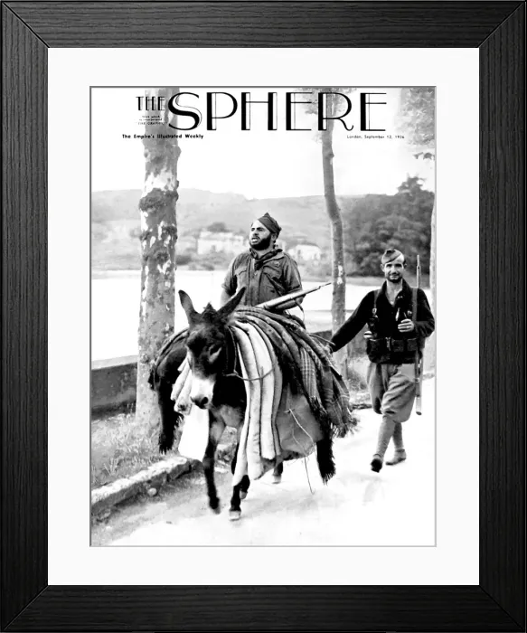 Framed Print : Nationalist Soldiers on the road to San Sebastian; Spanish C
