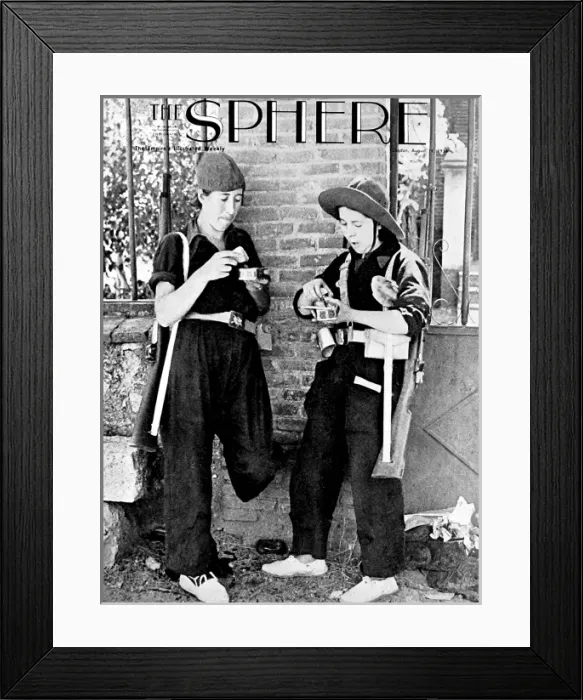 Framed Print : Members of a Republican Militia; Spanish Civil War, 1936