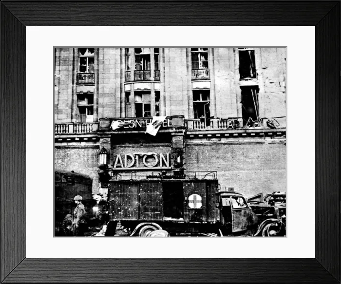 Framed Print : Hotel Adlon, Berlin; Second World War, 1945 Framed Print : Hotel Adlon, Berlin; Second World War, 1945