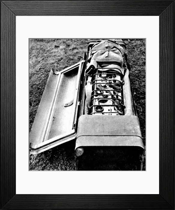 Framed Print : Radio Set in a Parachute Container; Second World War, 1944 Framed Print : Radio Set in a Parachute Container; Second World War, 1944