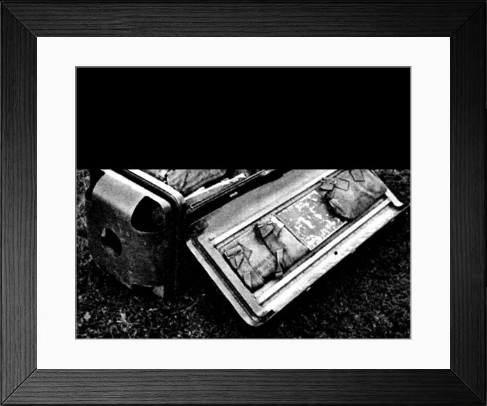 Framed Print : Radio Set in a Parachute Container; Second World War, 1944 Framed Print : Radio Set in a Parachute Container; Second World War, 1944