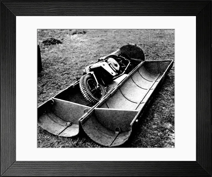 Framed Print : Folding Motorcycle in a Parachute Container; Second World Wa Framed Print : Folding Motorcycle in a Parachute Container; Second World Wa