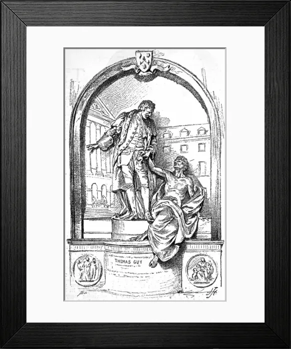 Framed Print : Thomas Guys tomb