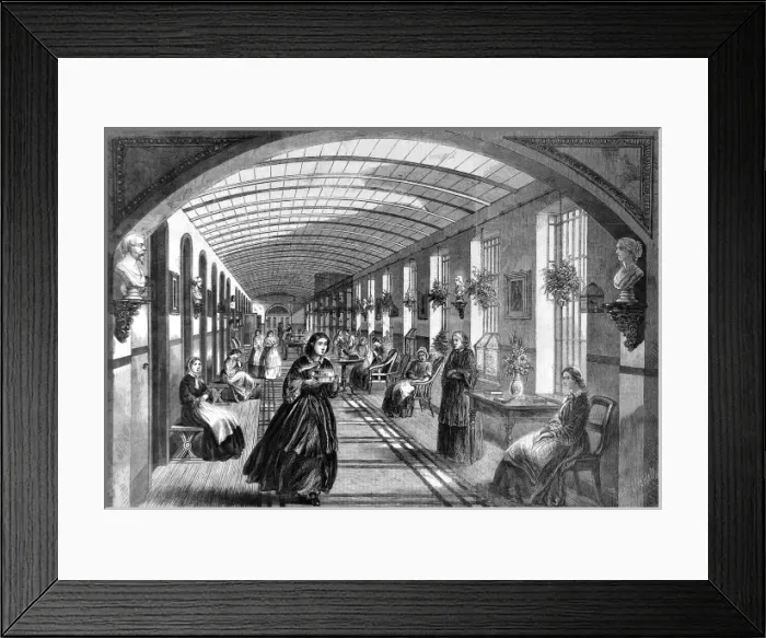Framed Print : The Royal Hospital of Bethlehem; the gallery for women Framed Print : The Royal Hospital of Bethlehem; the gallery for women