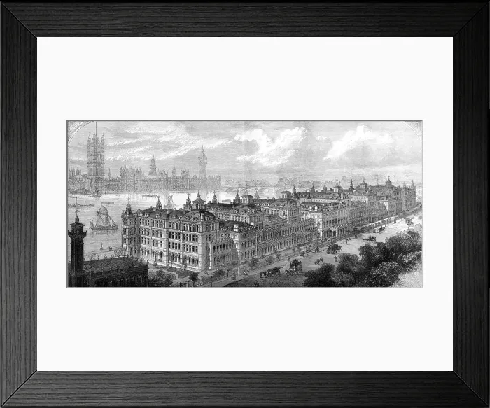 Framed Print : St Thomass Hospital Framed Print : St Thomass Hospital