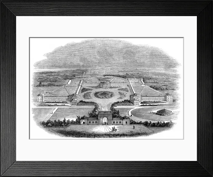 Framed Print : The Hanwell Asylum