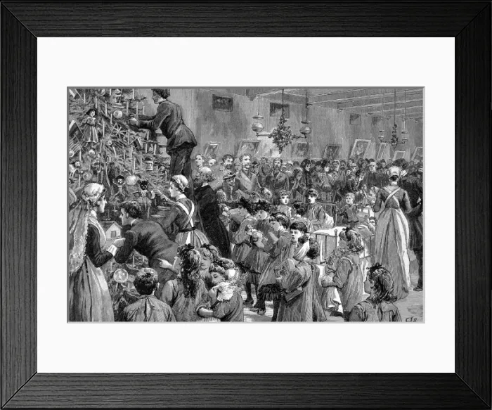 Framed Print : Christmas at the London Hospital Framed Print : Christmas at the London Hospital