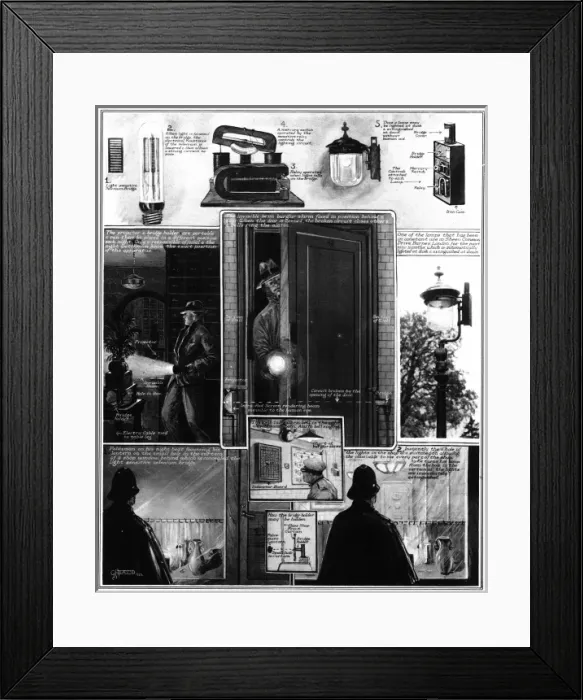 Framed Print : Burglar alarm designs Framed Print : Burglar alarm designs