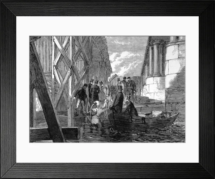 Framed Print : Diving for stolen watches Framed Print : Diving for stolen watches