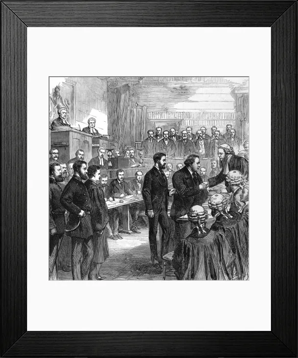 Framed Print : The end of the Tichborne trial Framed Print : The end of the Tichborne trial