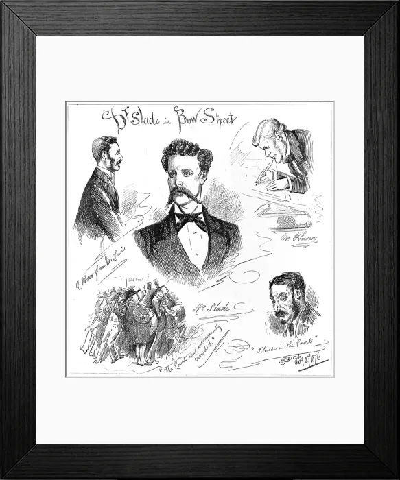 Framed Print : Dr Slade: spirit writing trial Framed Print : Dr Slade: spirit writing trial