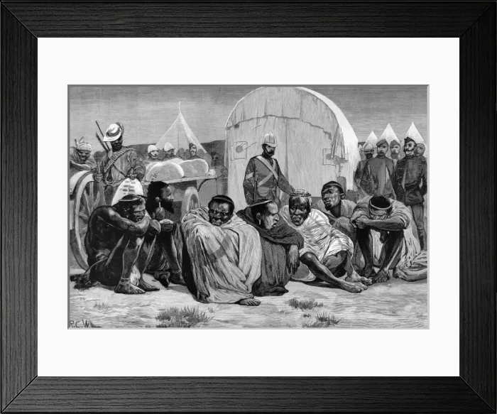 Framed Print : The zulu wars. Ambassadors from King Cetewayo (Cetshwayo) to
