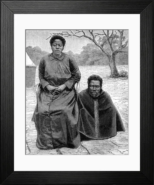 Framed Print : The restoration of Cetshwayo