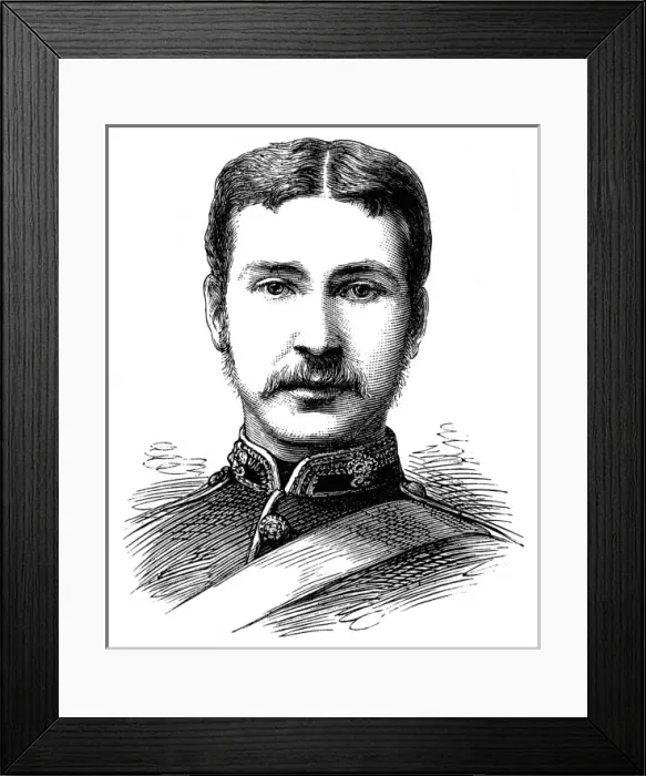 Framed Print : The Zulu war. Portraits of officers Framed Print : The Zulu war. Portraits of officers
