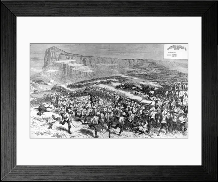 Framed Print : The Zulu war. The Battle of Isandhlawana, January 22nd 1879