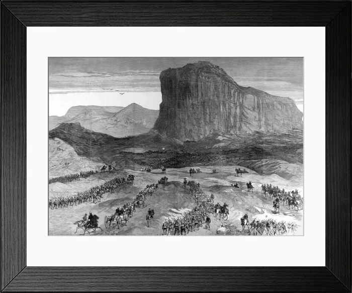 Framed Print : The Zulu war. Scene of the Battle of Isandula (Isandhlwana) Framed Print : The Zulu war. Scene of the Battle of Isandula (Isandhlwana)