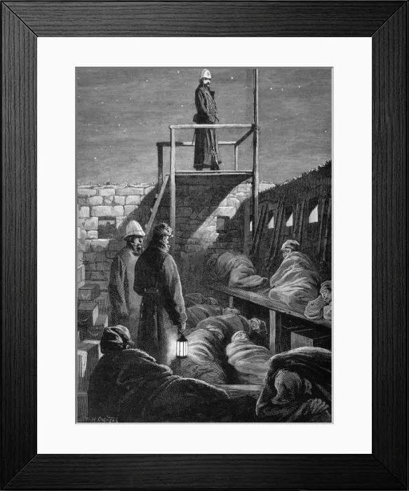 Framed Print : The Zulu war. Alls Well, Sketch in Bromheads Post, New Framed Print : The Zulu war. Alls Well, Sketch in Bromheads Post, New