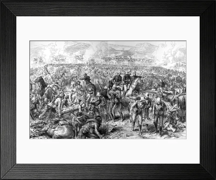 Framed Print : The Battle of Ulundi. Inside the square Framed Print : The Battle of Ulundi. Inside the square