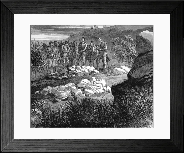 Framed Print : The Zulu war. Sketches at Rorkes Drift by Lieutenant H C Ha Framed Print : The Zulu war. Sketches at Rorkes Drift by Lieutenant H C Ha