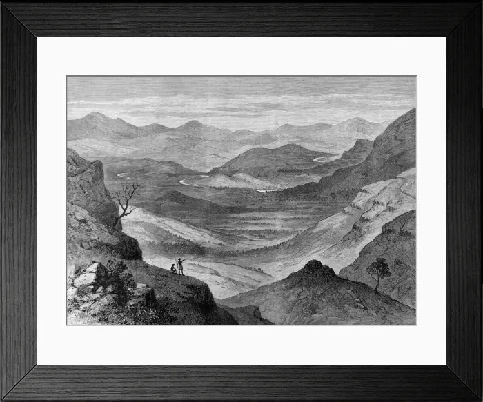 Framed Print : The Zulu war. Rorkes Drift, near the scene of the recent co Framed Print : The Zulu war. Rorkes Drift, near the scene of the recent co