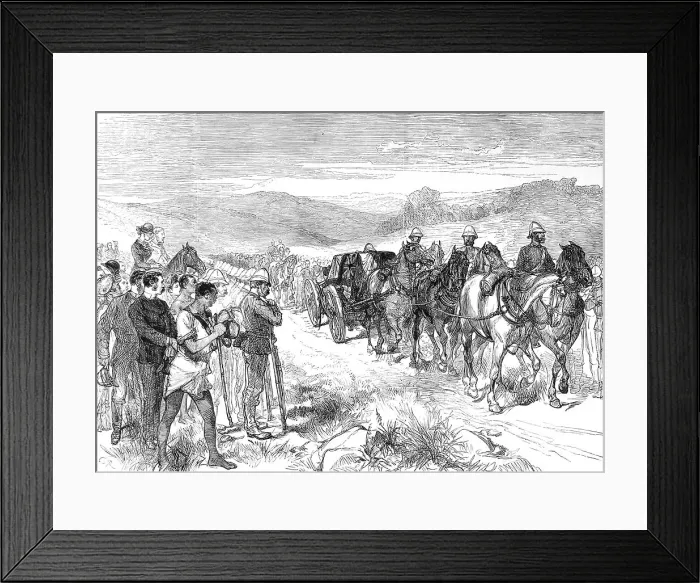 Framed Print : Zulu War Late Prince Imperial Body Carried Iln Framed Print : Zulu War Late Prince Imperial Body Carried Iln