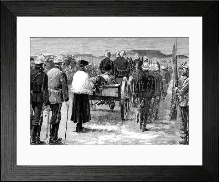 Framed Print : Zulu war. Death of the Prince Imperial. Lord Chelmsford foll Framed Print : Zulu war. Death of the Prince Imperial. Lord Chelmsford foll