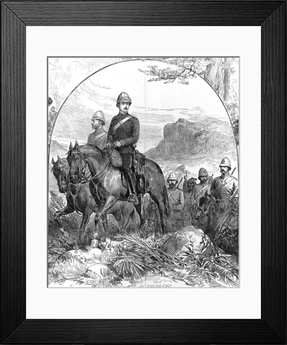 Framed Print : Zulu war. In Memorium - the Late Prince Imperial. In Zululan Framed Print : Zulu war. In Memorium - the Late Prince Imperial. In Zululan