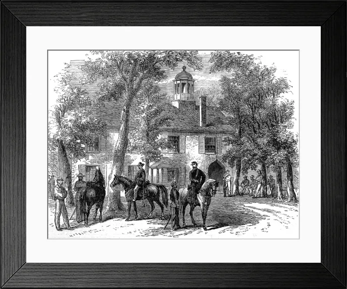 Framed Print : The Civil War in America. Fairfax Courthouse, the headquarte Framed Print : The Civil War in America. Fairfax Courthouse, the headquarte
