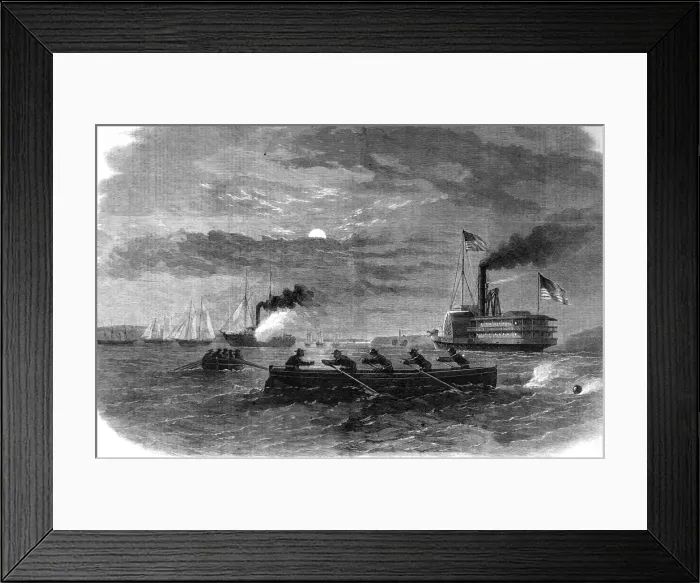 Framed Print : The Civil war in America: Cutting off a Confederate despatch Framed Print : The Civil war in America: Cutting off a Confederate despatch