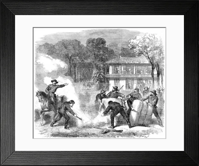 Framed Print : The Civil War in America: cottonburners in the neighbourhood Framed Print : The Civil War in America: cottonburners in the neighbourhood