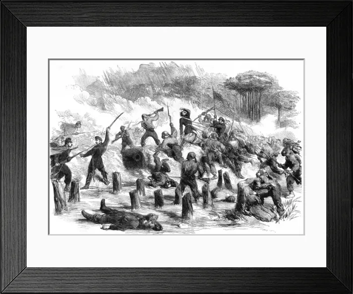 Framed Print : The Civil war in America: General Burnsides expedition