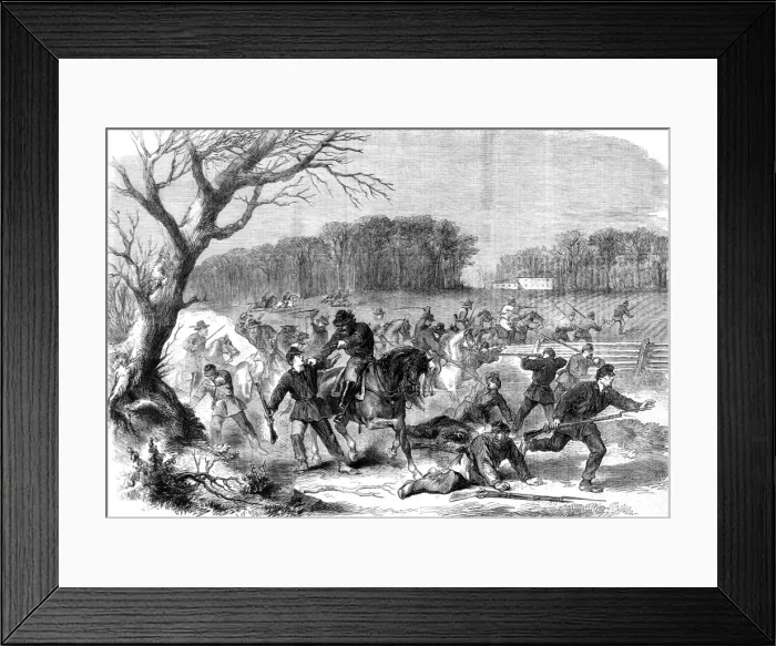 Framed Print : The Civil War in America, advanced post of General Blenker s